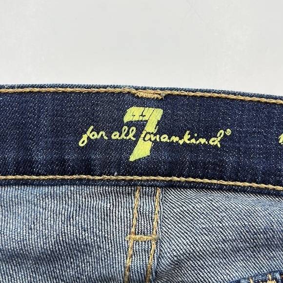 7 For All Mankind The Slim Cigarette Mid Rise Size 28 - Picture 9 of 16